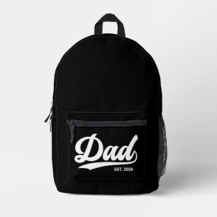 Etablierter Vater Neuer Vater Typografie des Gründ Bedruckter Rucksack