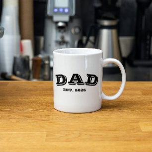 Etablierter Vater Neuer Vater Typografie des Gründ Tasse