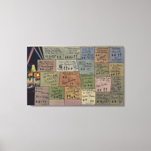 Etage des Ruhmes, Graumans Chinesisches Theater Leinwanddruck (Vorderseite)