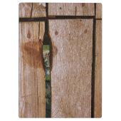Etant Donné - Hommage an Duchamp - Holzklatsche Klemmbrett (Rückseite)