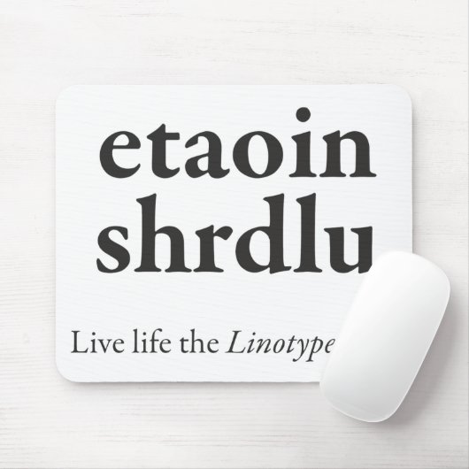 Etaoin Mouse Mat Mousepad (Mit Mouse)