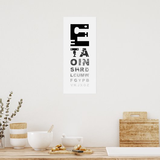 ETAOIN Print Poster (Küche)