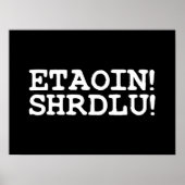 ETAOIN! SHRDLU! POSTER (Vorne)