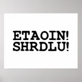 ETAOIN! SHRDLU! POSTER (Vorne)