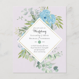 ETAT Blumen-Hochzeitseinladungen Eukalyptus Flyer