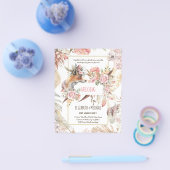 ETAT Boho Wald FUCHS Blumen Hochzeit Modern Flyer (Einzeln)