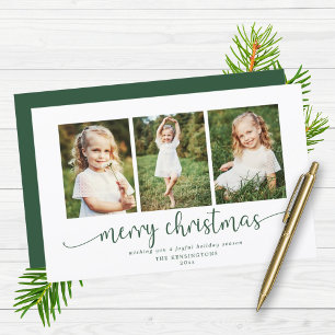 ETAT Moderne Typografie Grüne Weihnachts-Foto