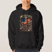 état unis hoodie (Vorderseite)
