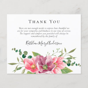 ETATFUNERAL Danke-Karte Blumen