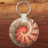 Etcetera Bright Red Abstrakt Spiral Schlüsselanhänger (Vorderseite)