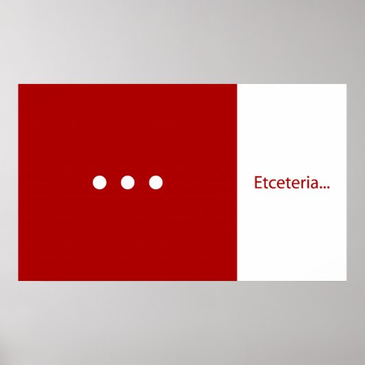 Etceteria Poster (Vorne)