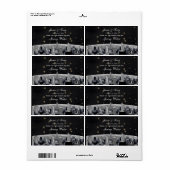 Etch NYC Skyline 2 Black Gold Star H Wasserflasche (Vorne)