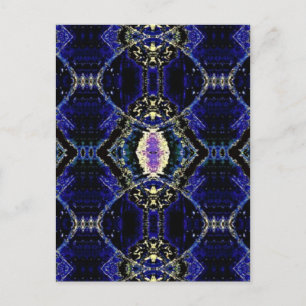 Etched Cobalt Postkarte