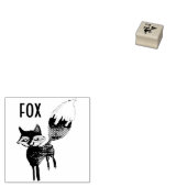 Etched Fox Gummistempel (Stempel)