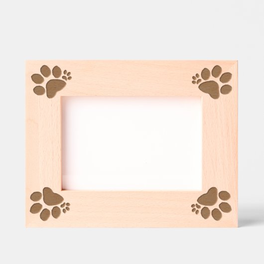 Etched Frame - Polydactyl Paw Prints Geätzte Rahmen (Vorderseite)