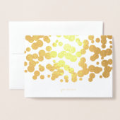 Etched Gold Foil Bubble Confetti Grußkarten Folienkarte (Vorderseite mit Umschlag)