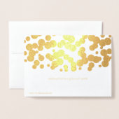 Etched Gold Foil Bubble Confetti Grußkarten Folienkarte (Rückseite mit Umschlag)