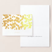 Etched Gold Foil Bubble Confetti Grußkarten Folienkarte (Anzeige)