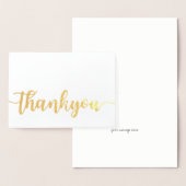 Etched Gold Foil Danke Grußkarte Folienkarte (Anzeige)