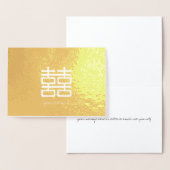 Etched Gold Foil Double Happy Card Folienkarte (Anzeige)