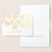 Etched Gold Foil Holiday Patterns Weihnachtskarten Folienkarte (Anzeige)