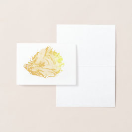 Etched Gold Oyster Seashell Folienkarte