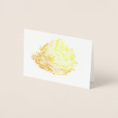 Etched Gold Oyster Seashell Folienkarte (Vorderseite)