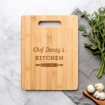 Etched Koch Name Kitchen Bamboo Vorlage