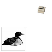 Etched Loon Gummistempel (Stempel)