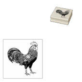 Etched Rooster Stamp for Art and Crafts Gummistempel (Stempel)