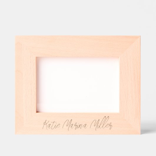 Etched Wood NAME Timeless Keepake Geätzte Rahmen (Vorderseite)