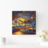 Etchmiadzin Cathedral Quadratische Wanduhr (Zuhause)