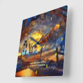 Etchmiadzin Cathedral Quadratische Wanduhr (Winkel)