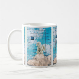 Etéreo Azul Onírico Anjo-Reflexo Montagem Kaffeetasse