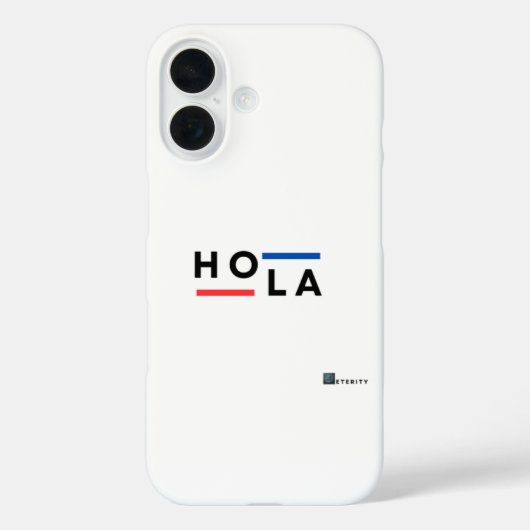 Eterity HOLA Minimalistisch iPhone Case (Rückseite)