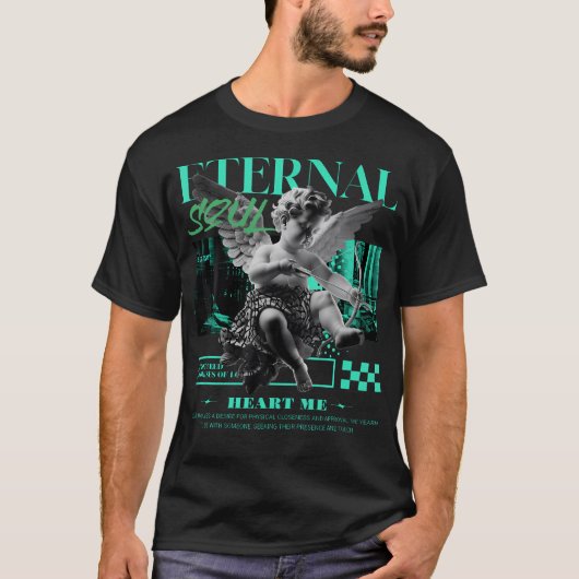 Eternal Angel Black Green Glow 3S Matching T-Shirt (Vorderseite)