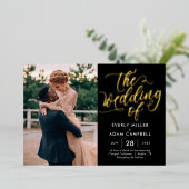 Eternal Bliss Real Foil Foto Hochzeit Einladung F (Stehend vorne)