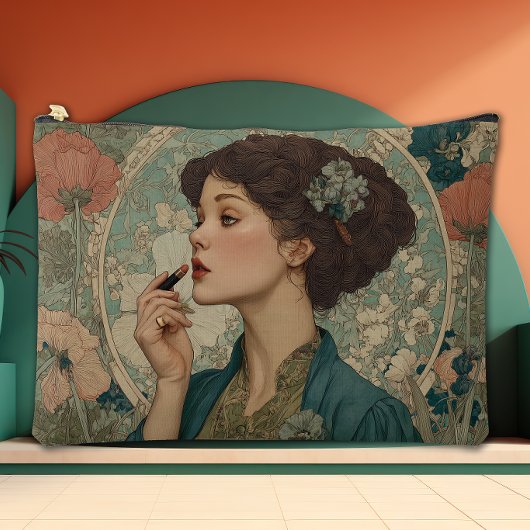 Eternal Bloom Art Nouveau Zubehörtasche