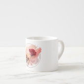 Eternal Blush: A Modern Rose in Abstract Harmony Espressotasse (Vorderseite Rechts)