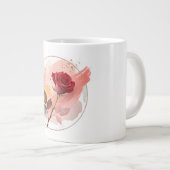 Eternal Blush: A Modern Rose in Abstract Harmony Jumbo-Tasse (Vorderseite Rechts)