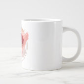 Eternal Blush: A Modern Rose in Abstract Harmony Jumbo-Tasse (Rechts)
