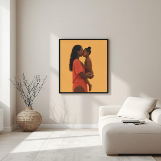 Eternal Bond – African Mother & Child Art II Poster