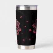 Eternal Crimson Rose - Gothic Noir Thermobecher (Links)