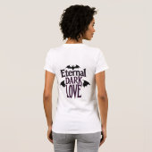 Eternal Dark Love Gothic Vampire Bat Romantic T-Shirt (Schwarz voll)