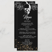 Eternal Elegance Gothic Wedding Menükarte (Vorne/Hinten)