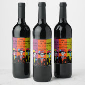 💀 Eternal Elixir Dia de Muertos Weinetikett (Flaschen)