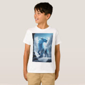 Eternal Ember Elegante: Dragon Print Delight" T-Shirt (Vorne ganz)