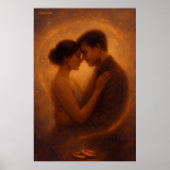 Eternal Embrace – Celestial Romance Art Poster (Vorne)