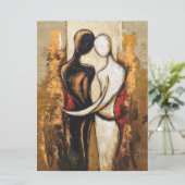 Eternal Embrace Feiertagskarte (Stehend Vorderseite)