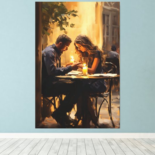 Eternal Embrace" Leinwanddruck (Insitu (Holzboden))